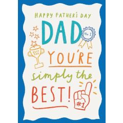 Dad, simply the best - 5x7