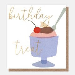 Birthday treat, ice cream sundae - 5x5