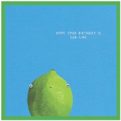 Birthday, sub-lime - 5.5x5.5