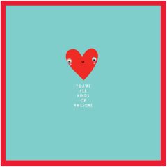 Googly, Youre awesome, heart - 5.5x5.5