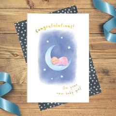 Baby girl, congratulations - 4x6