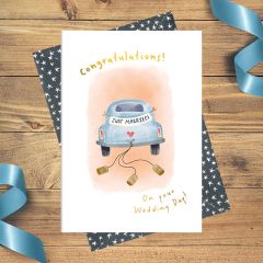 Wedding day, congratulations - 4x6