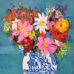 Vase, Spring Flowers - 6x6