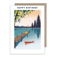 Happy birthday, fishing - 5x7