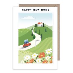 New home, house on the hill - 5x7
