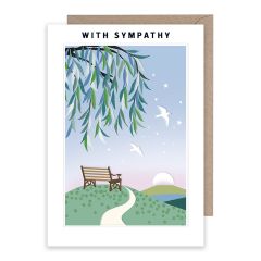 Deepest sympathy, bench - 5x7