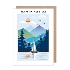 Happy Fathers day, sail boat - 5x7