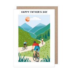 Happy Fathers day, cycling in the mountains - 5x7