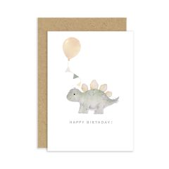 Happy birthday, stegosaurus - 4x6