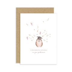Graduation, congratulations, hedgehog - 4x6
