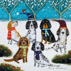 Setters in hats - 6x6