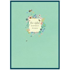 Beeutiful birthday wishes, bees - 4.5x6.5