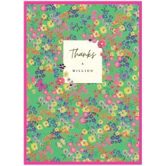 Thanks a million, flowers - 4.5x6.5