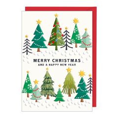 Merry Christmas, trees - 5x7