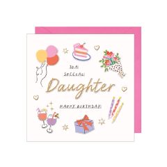 Daughter, happy birthday, special - 6x6