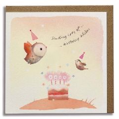 Birthday wishes, cake - 6x6