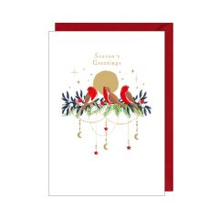 Seasons greetings, robins - 5x7