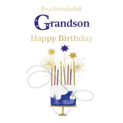 Grandson, Happy Birthday - 5x7