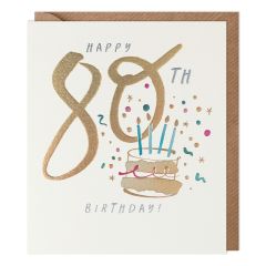 80, Birthday - 5.5x6.25