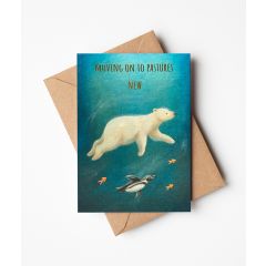Pastures new, polar bear - 4x6