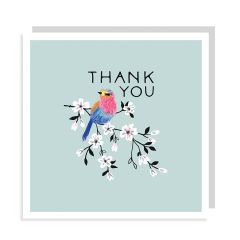 Thank you, bird on branch - 6x6