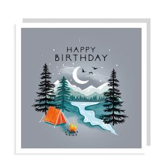 Happy birthday, camping - 6x6