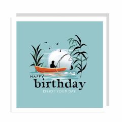 Happy birthday, fishing - 6x6