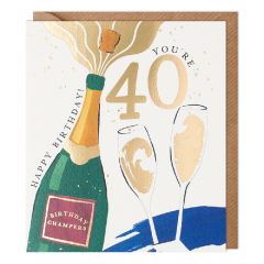 40, birthday champers - 6x7