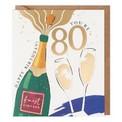 80, birthday champagne - 6x7