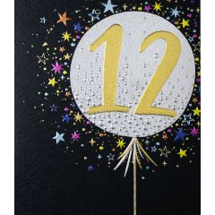 12, Birthday Balloons - 6x7