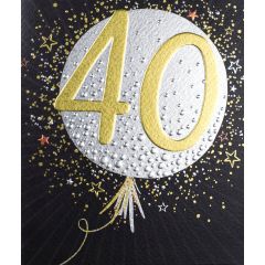 40, Birthday Balloons - 6x7