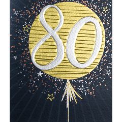 80, Birthday Balloons - 6x7