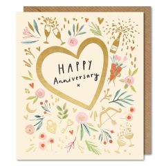Anniversary, Happy, heart - 6x7