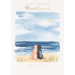 Husband, birthday, seashore - 5X7