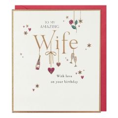 Wife, Birthday with love - 6x7