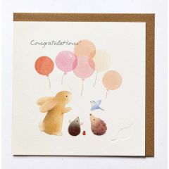 Congratulation, balloons - 6x6
