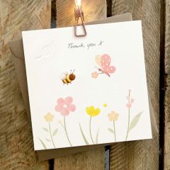 Thank you X, Butterfly and Bee - 6x6