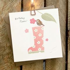 Birthday Tweets, boot - 6x6
