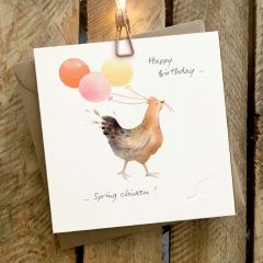 Birthday, spring chicken - 6x6