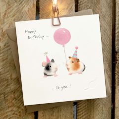 Birthday, guinea pigs - 6x6