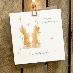 Anniversary, bunnies - 6x6