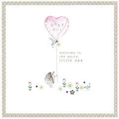 Baby girl, balloon - 5.5x5.5