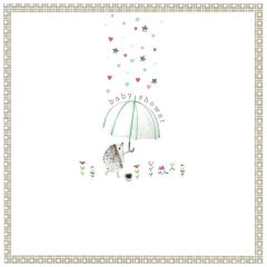 Baby shower, hedgehog - 5.5x5.5