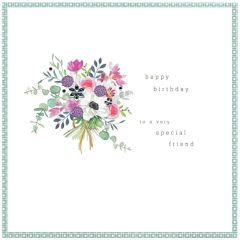 Special friend, birthday bouquet - 6.5x6.5