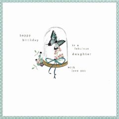 Daughter, Happy birthday butterfly - 6.5x6.5
