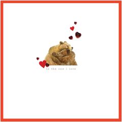the one i love, bears and hearts - 6.5x6.5