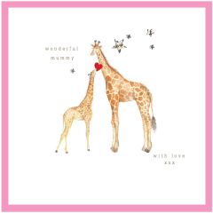 Wonderful mum, giraffes  - 5.5x5.5