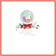 Let it snow, globe - 5.5x5.5