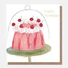 Birthday cake on cake stand - 5x5