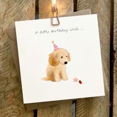 Birthday Wish, puppy - 6x6